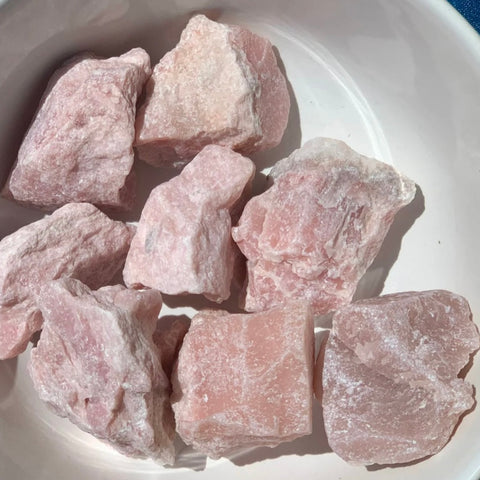 Rough pink opal