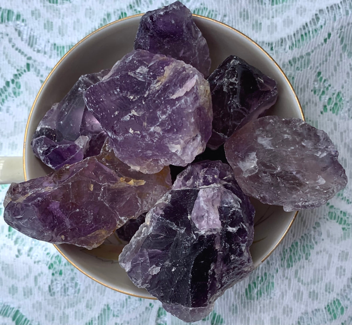 Raw Amethyst (dark variety)