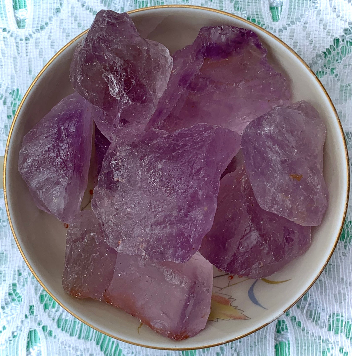 Raw Amethyst (lighter variety without impurities)