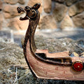 Quemador de incienso con forma de barco vikingo