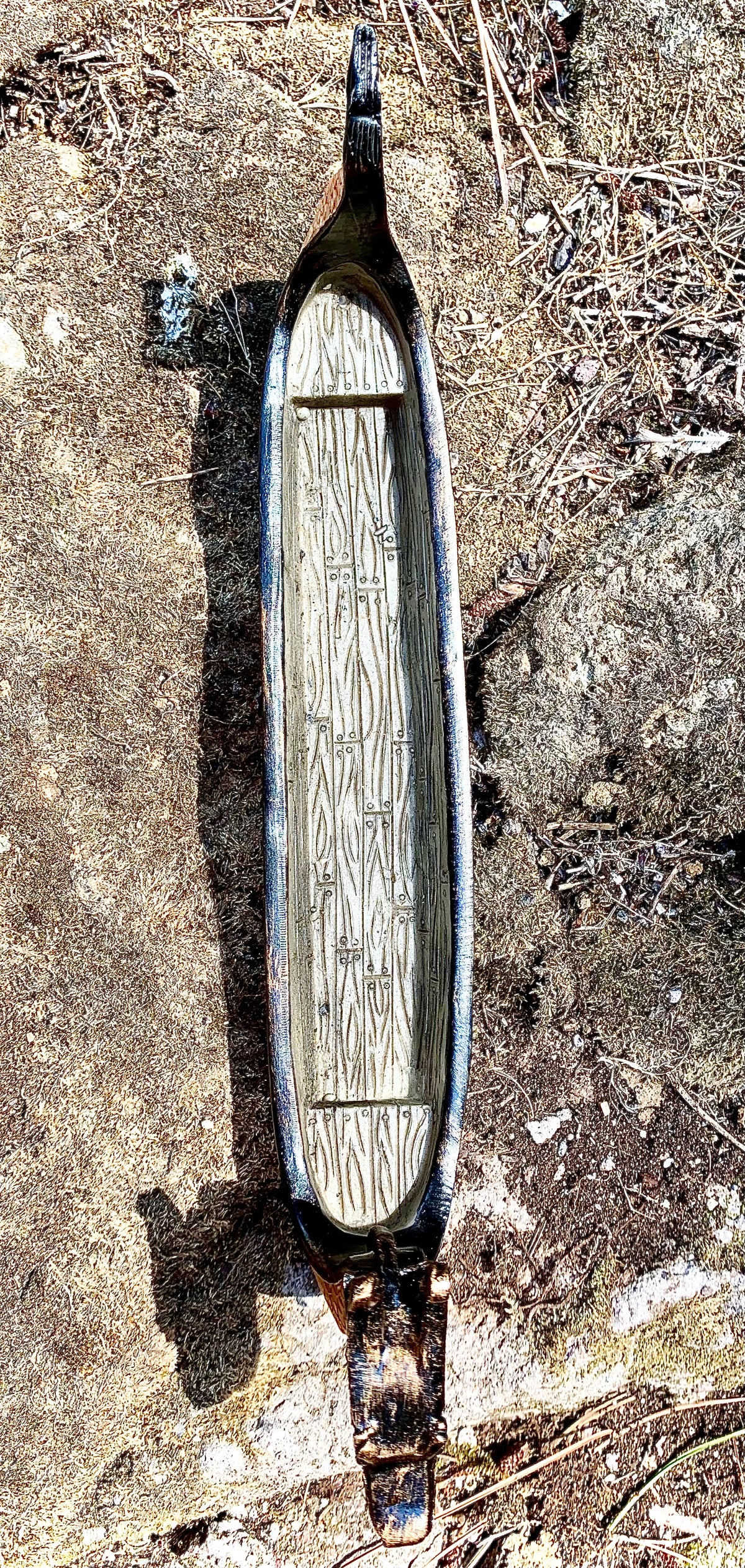 Incense burner in the shape of a Viking ship